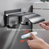 Black/Silver Toilet Paper Shelf Aluminum Bathroom Hardware Waterproof Roll Paper Holder  Rack Paper Towel Hook With Cover Shelf