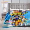 New Cartoon Digimon Blankets for Beds Anime Blanket Queen Size Soft Bed Sheet Rome Decor Winter Bedding Cover Kids Gift Picnic