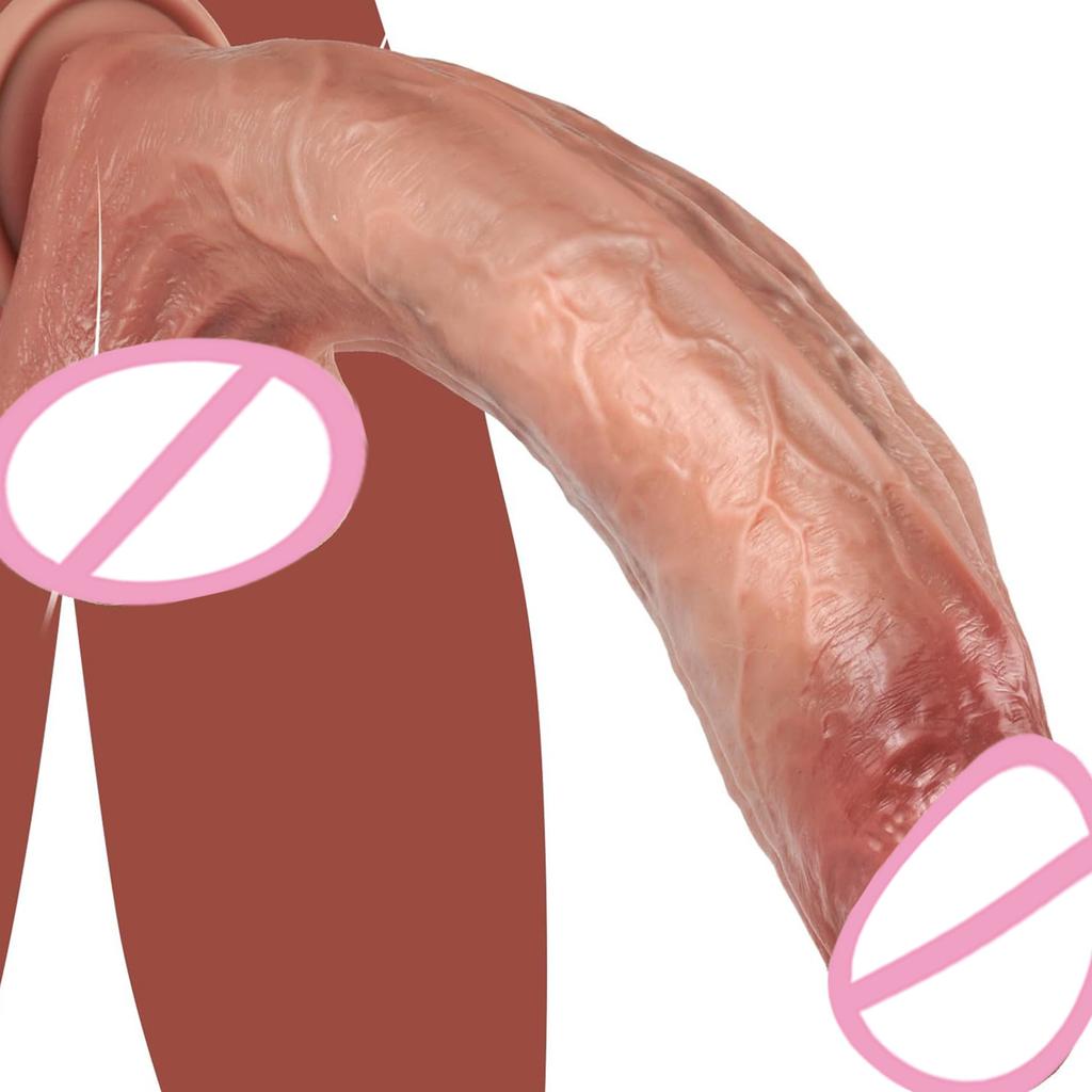 Realistic Dildo Silicone Dick Penis With Strong Suction Cup Testicles Veins For Anal Play Experience Adult Sex Toy For Women
