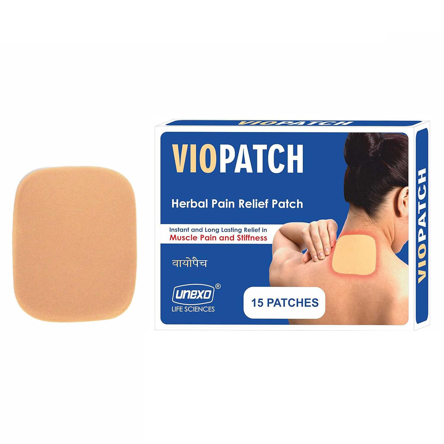 

Patches for relieving muscle pain and stiffness (15 pcs), Herbal Pain Relief Patch from Muscle Pain and Stiffness (15pcs), Viopatch