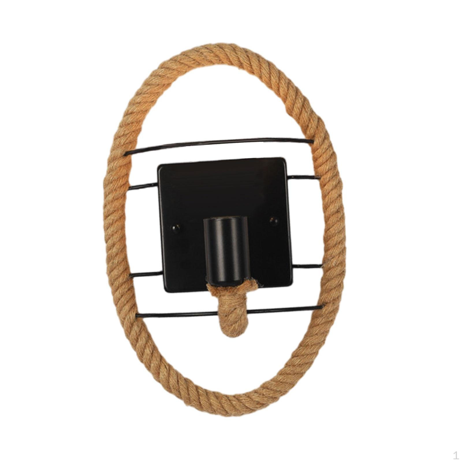 

Настенный бра из железа ручной работы с характерным акцентом в виде веревки — современный светильник для дома Style B