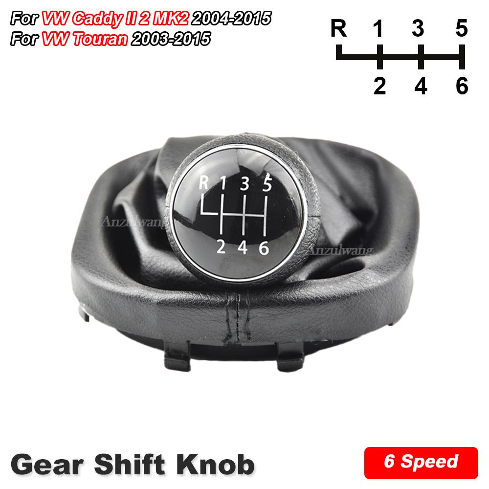 5/6 Speed for VW Touran Caddy MK2 2003 2004 2005 2006 2007 2008 2009 2011 2012 2013 2014 2015 Gear shift Stick knob leather Boot