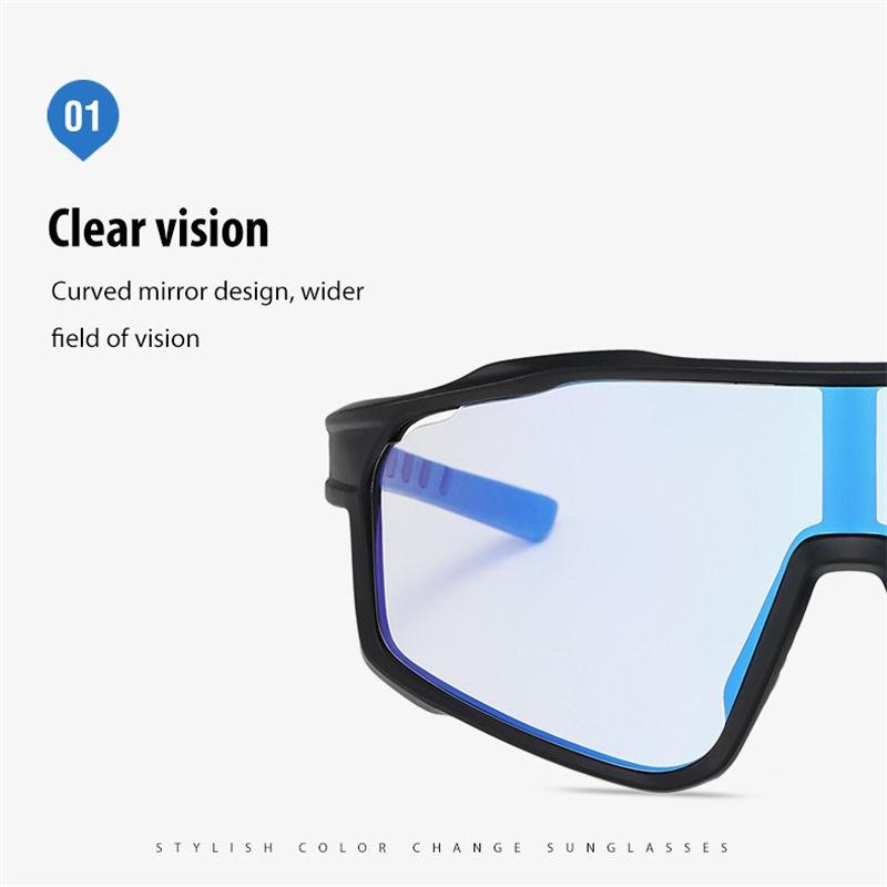 PC Full Frame Photochromic Polarized Sunglasses for Women Men Unisex Fashion Sports Driving Fishing Cycling Glasses Classic Skiing Goggles GZW