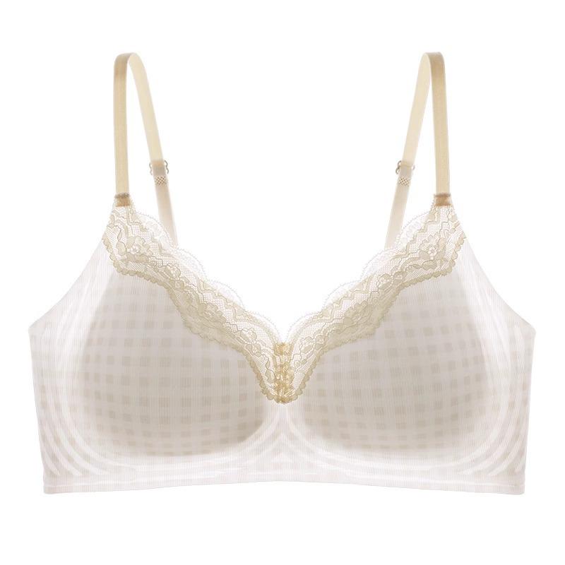 Women's Seamless Cooling Lace Push-Up Bra - Anti-Sagging, Wire-Free, Thin, Comfortable & Breathable for Summer.