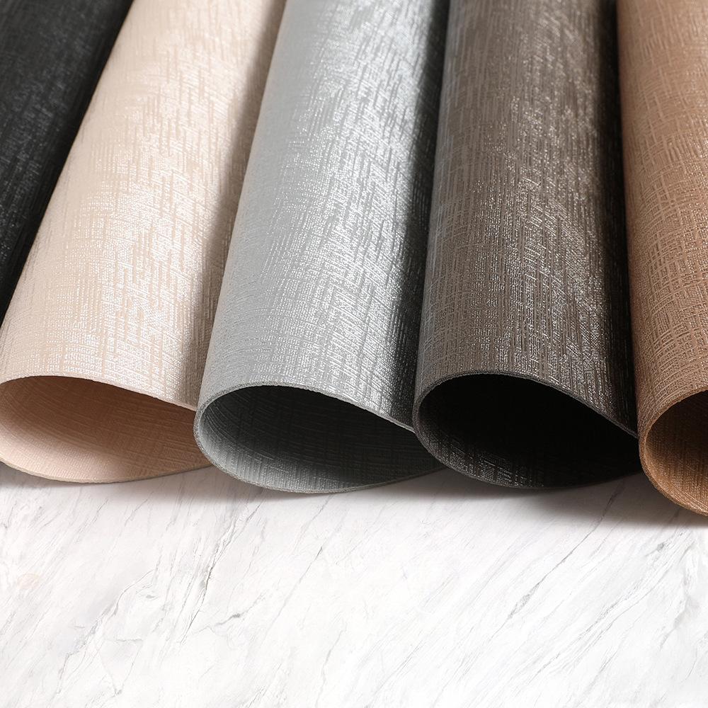 Light luxury round leather placemat waterproof and oil-proof western food mat hotel anti-scalding and heat insulation mat premium