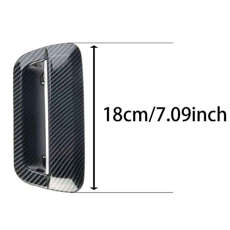 For Dodge Durango 2014 2015 2016 2017 2018   Carbon Fiber Look Rear Trunk Door Handle Bowl Trim Decorative Accessories