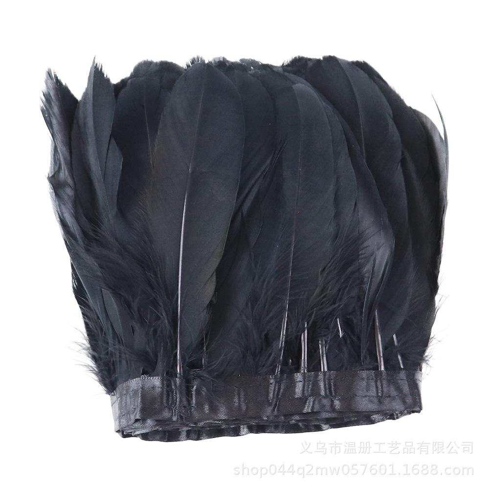 Natural Color Goose Feather Big Floating Cloth Edge Clothing Accessories 2 Meters A Pack Of Feather Cloth Belt Diy New