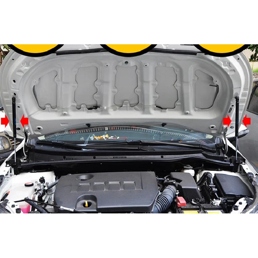 For Toyota Corolla 2014 2015 2016 2017 Car Accessories Stainless Steel Front Bonnet Hood Gas Shock Lift Strut Bars Support Rod
