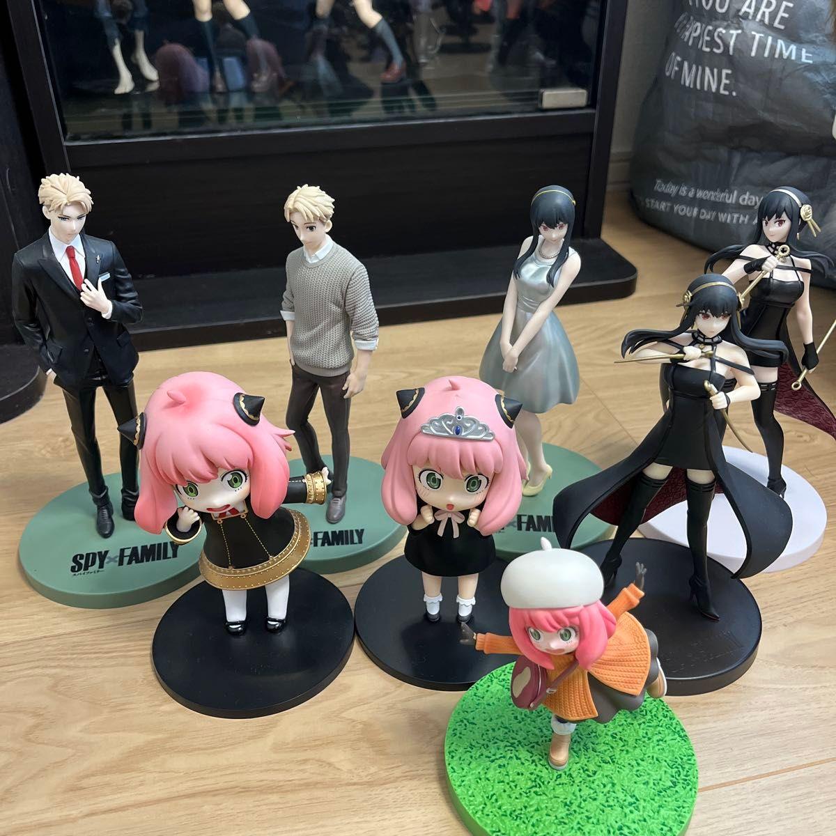 Б/у Набор Фигурок SPYFAMILY из 8 шт. Ллойд Аня Йору Розыгрыш Ichiban Kuji