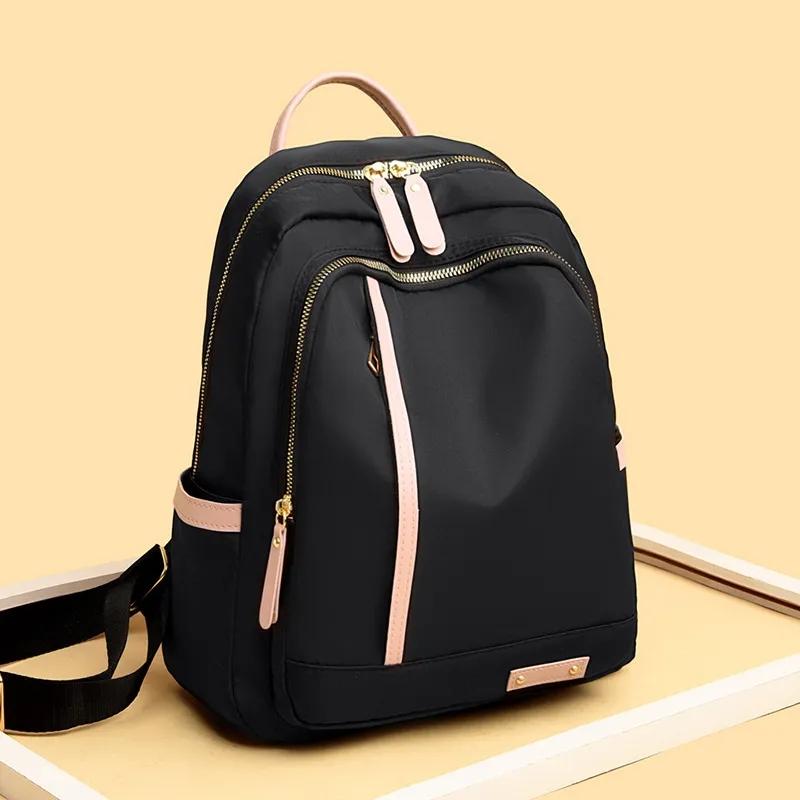 Casual Waterproof Oxford Backpack Shoulder Bags For Women Large Capacity Student Book Bag Fashion Travel Knapsack