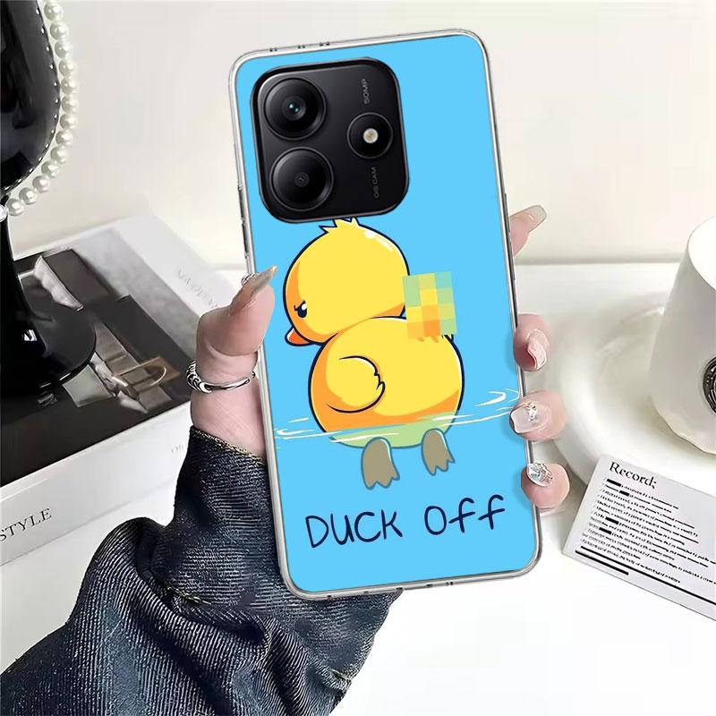 Funny Cute Yellow Duck You Soft Phone Case For Xiaomi Redmi Note 15 14 14S 13 12 Pro Plus 12S 11 11S 11E 10 10S 11T 5G Fundas Co
