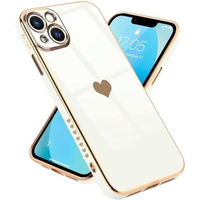 Protection Case - PROSHOP - for iPhone 13 - Soft TPU - Luxury Shockproof - Heart Pattern