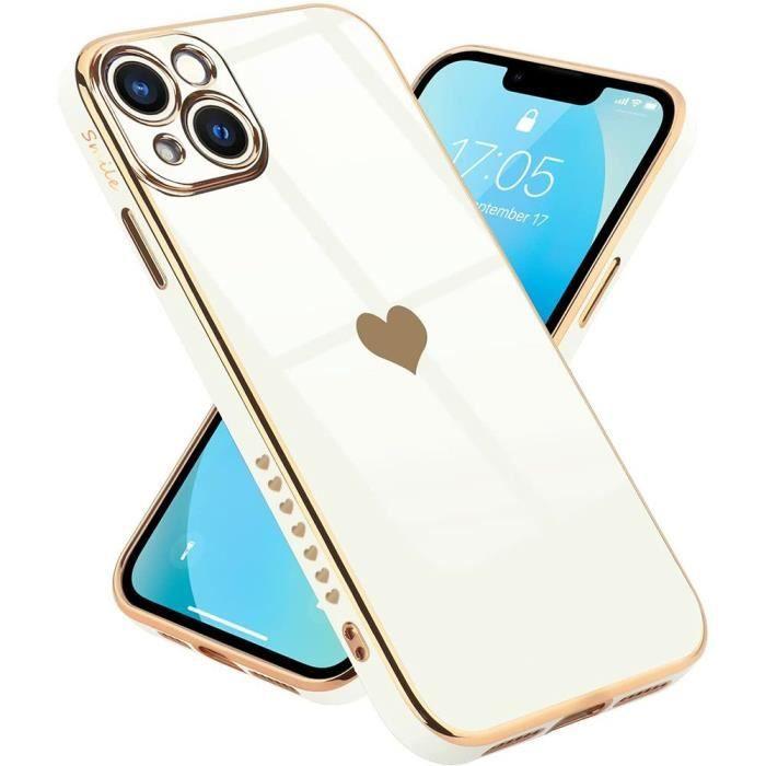 Protection Case - PROSHOP - for iPhone 13 - Soft TPU - Luxury Shockproof - Heart Pattern