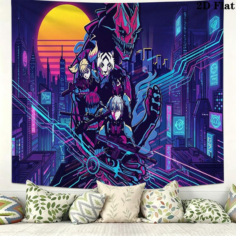 Kaiju No 8 Wall Tapestry Aesthetic Wall Hanging Printed Fabric Blanket Decorative Tapestries for Bedroom Living Room Home Decor