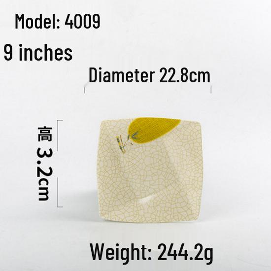 A5 Melamine Restaurant Tableware: Creative Plastic Fast Food & Cold Dish Plate for Hot Pot and Household Use