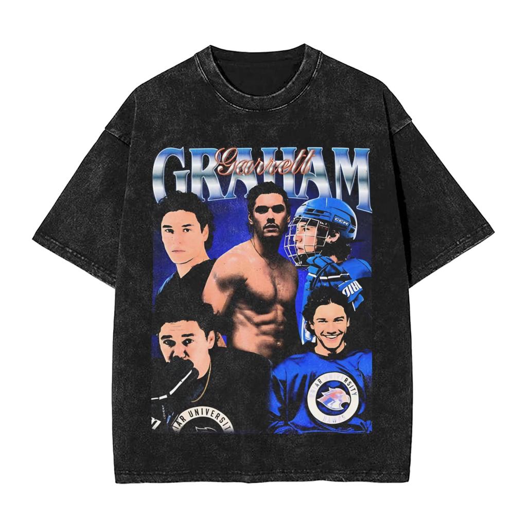 Graphic Printed Off Campus Stephen Kalyn Briar Graham 44 Washed Shirts Merch Harajuku T-Shirts  Men Women Vintage Top Short Sleeve Casual Clothing