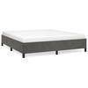 Vidaxl Bed Frame Without Mattress, Dark Gray, 160X200 Cm, Velvet