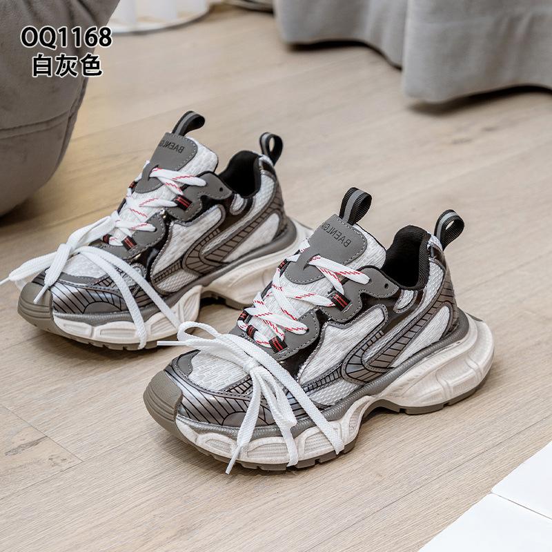 Daddy shoes red spring and autumn new lace-up ins trendy casual European super fire sports shoes