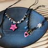 Love summer beaded light luxury niche necklace women's new collarbone chain premium neck chain accessories women