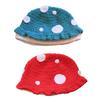 Unique Crocheted Hat Funny Mushroom Crocheted Hat Large Cap for Women Men Picture Props Cap Halloween Party