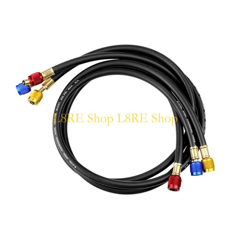 L8RE Pack of 3 Air Conditioning Refrigerants Charging Hoses Air Conditioning Tool