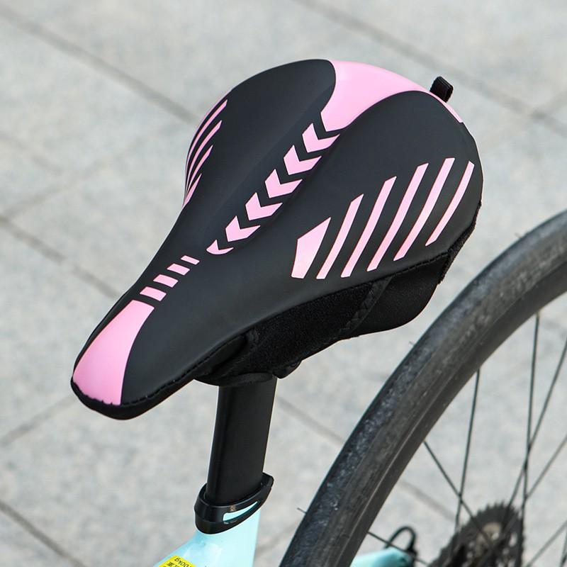 Bike Seat Cover Road Mountain Bicycle Silicone Padded Cushion Cycling Anti-Saddle Sore