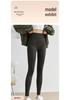 Women's Slim Fit Cashmere Silk Fleece-Lined Winter Pants with Pockets