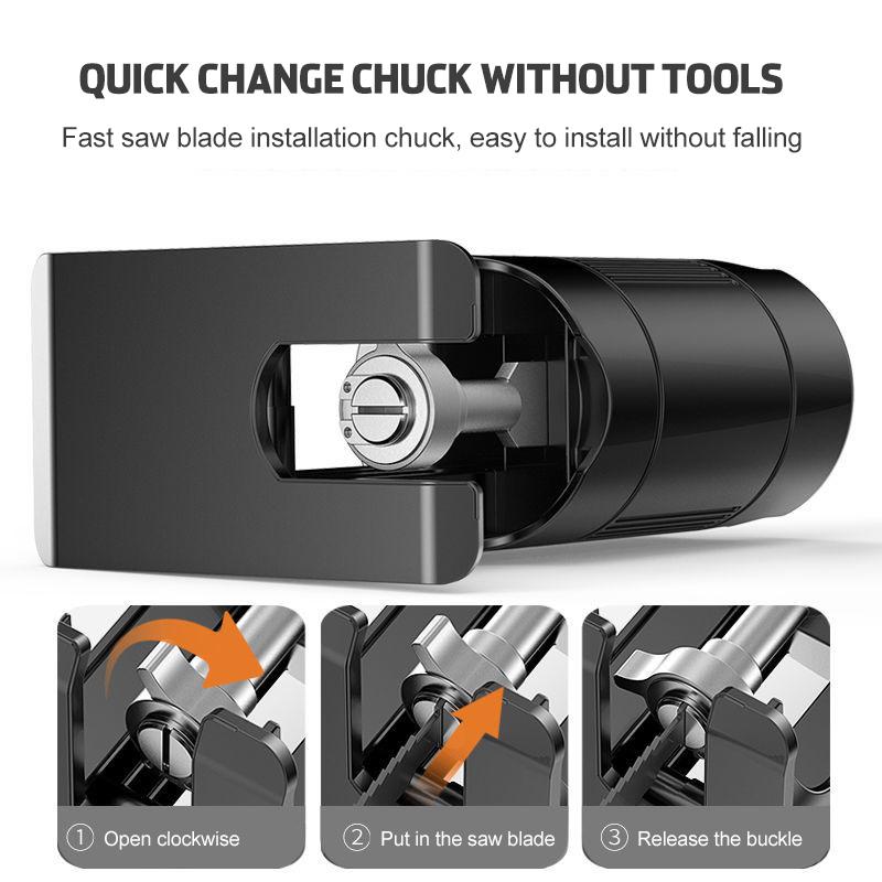 5 PCS Saw Blades Electric Drill Modified Cordless Reciprocating Adapter Saw Power Drill Metal PVC Woodworking Tool