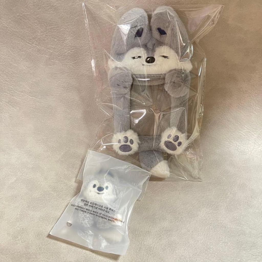 [USED] Stray Kids Bang Chan Plush Toy Trading Card Case