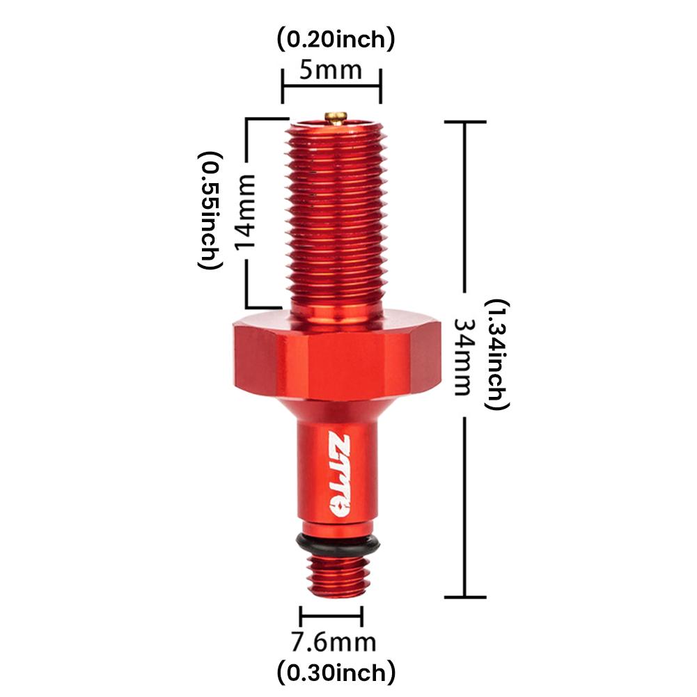 Bicycle Air Rear Shock Absorber Valve Adapter Aluminum Alloy MTB Suspension Air Valves Adapter Tool Bike Pressure Reducer