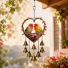 Goose Wind Chime with Bells Eagle Decorative Chain Garden Decoration Bird Hanging Pendant  Home