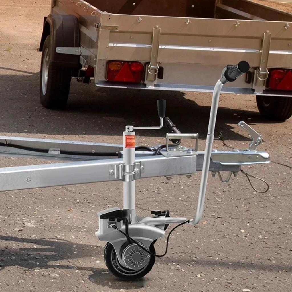 SIHAO 12V Motorised Jockey Wheel, Max 2270KG Load Capacity Electric Trailer Mover, Heavy Duty Wheel Dolly