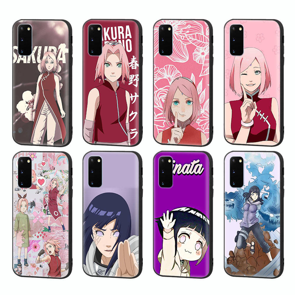 WD21 Naruto Hinata SakuraBlack Sofe Case for Xiaomi Poco X6 X4 M5 M6 F5 F6 C65 C55 C50 C51 C40 Pro Redmi 14C A3X 13C 12C 11T 10A 9C Note 7 6 8A Plus