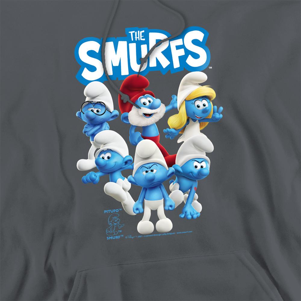 The Smurfs Unisex Adult Group Shot Hoodie