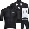 Men Women Cycling Jersey Bib Shorts Set Breathable Bike Riding Outfit Milk Silk Fabric