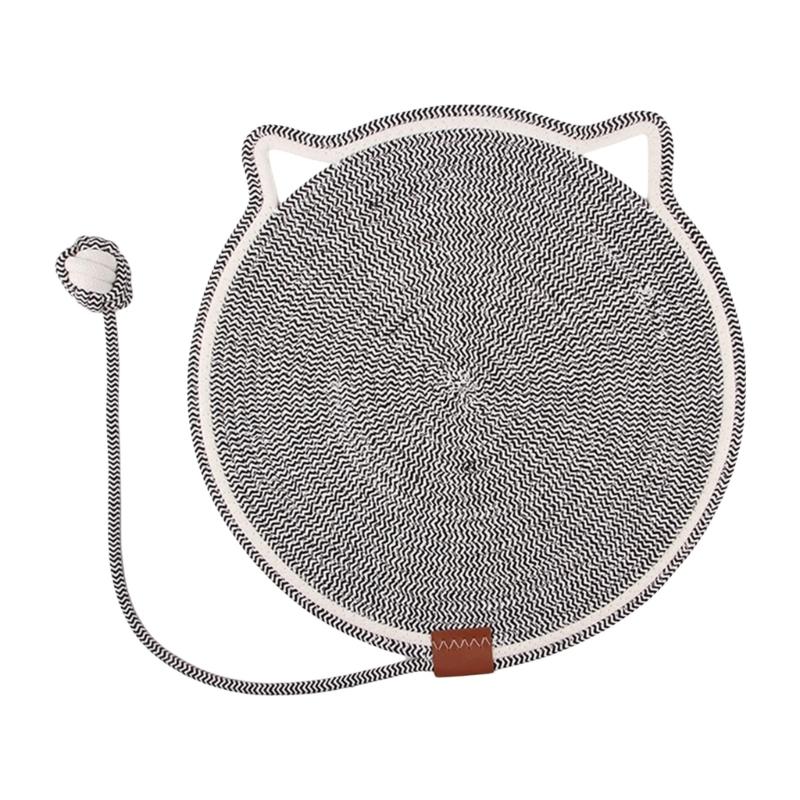 Cats Scratcher Mat Self Teasing Scratch Pad Cotton Rope Resting Mat Round Scratching Post Various Cats Paws Training Toy