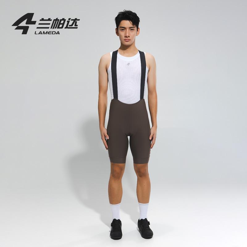 Lameda Men Cycling Shorts Bib Pants Seamless Breathable Men s Cycling Shorts With Cycling Pant Pad Men s Cycling Clothing S-EU кофейный