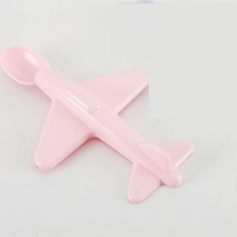 Kinder-Flugzeugförmiger Plastiklöffel Mit Süßem Design Für Kindermahlzeiten Und Als Geschenk