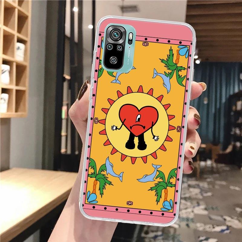 

Bad Bunny Heart Soft Phone Case For Xiaomi Redmi Note 14 14S 13 12S 12 11S 11 11E Pro Plus 11T 10S 10 9S 5G Pattern Cover Redmi Redmi Note 14 4G