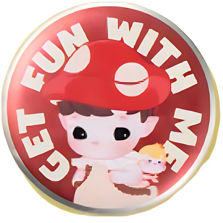 New POP MART Forest Adventure Collection Tinplate Badge Blind Box Products Single Mystery Box/Full Box 12 Pcs PPMT-2405-3000