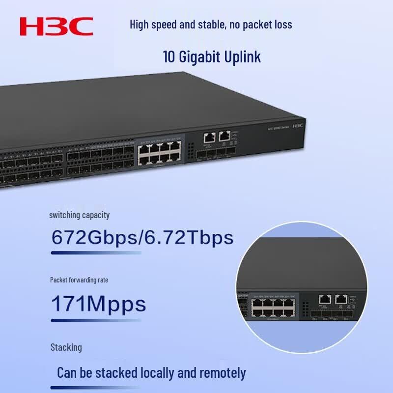 H3C S5560S-28F-EI Gigabit Fiber Managed Network Switch