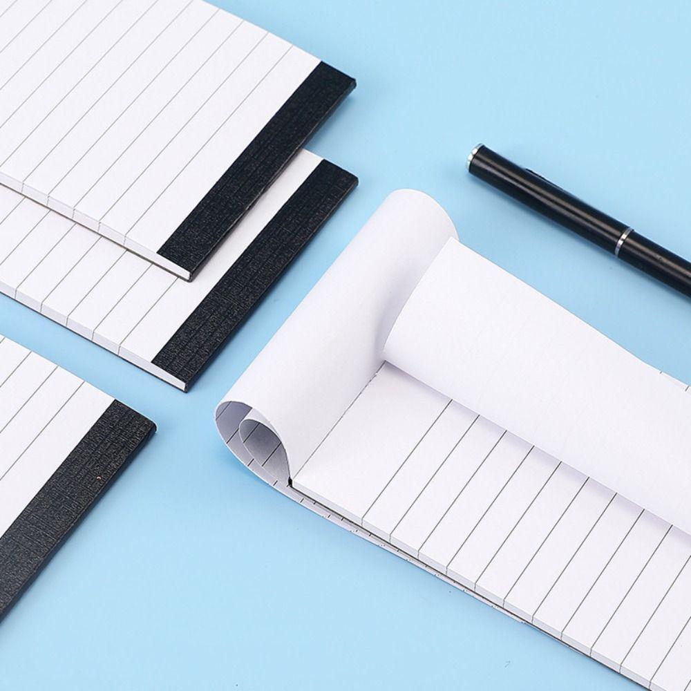 Leather Cover Pocket Notepad Lined Paper Business Memos Retro Portable Planner Office Use