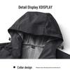 Men's Trendy Autumn Hooded Jacket: Windproof & Waterproof for Mountaineering & Casual Wear.