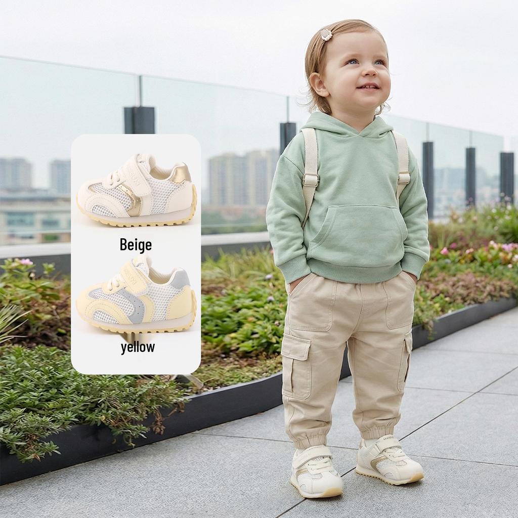 Spring 2026 Retro Soft Sole Baby Walker Shoes - Girls' Non-slip, Versatile Sports Training Shoes