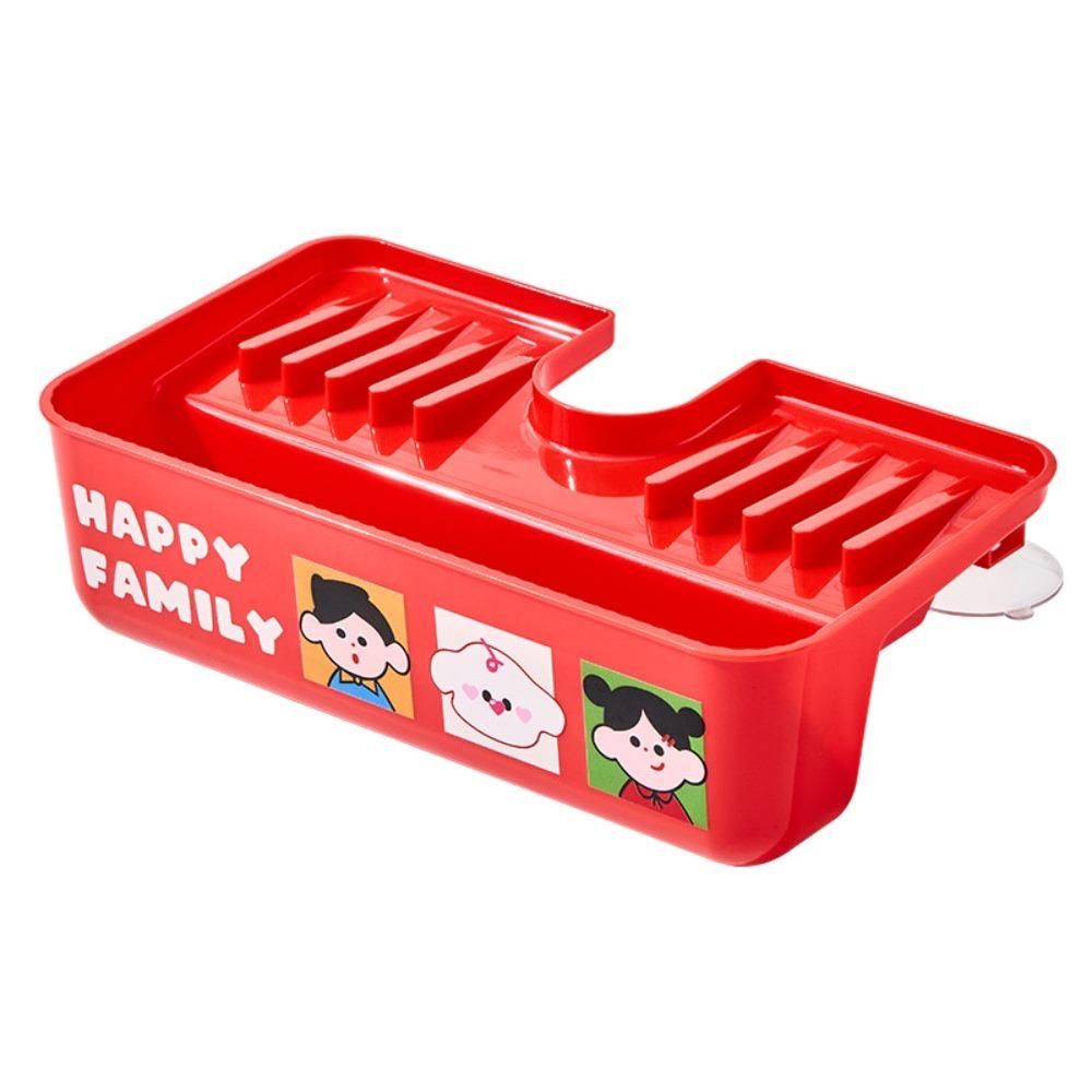

with Suction Cup Faucet Drain Rack Cartoon Drain Storage Box Faucet Storage Rack Bathroom Storage