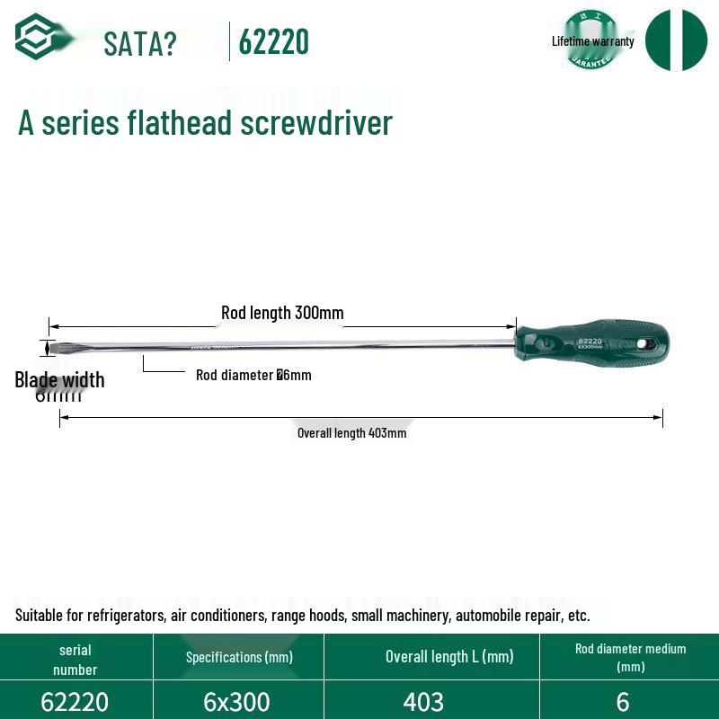Sata Stubby Screwdriver Set: Phillips, Slotted, Flathead, Torx