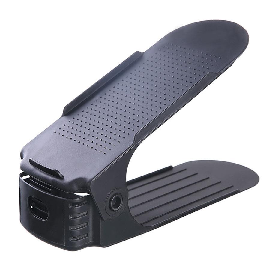 Plastic Shoe Rack with Adjustable Height, 4-speed Thick Double-layer Shoe Support, Integrated Shoe Storage Rack, Shoe Cabinet