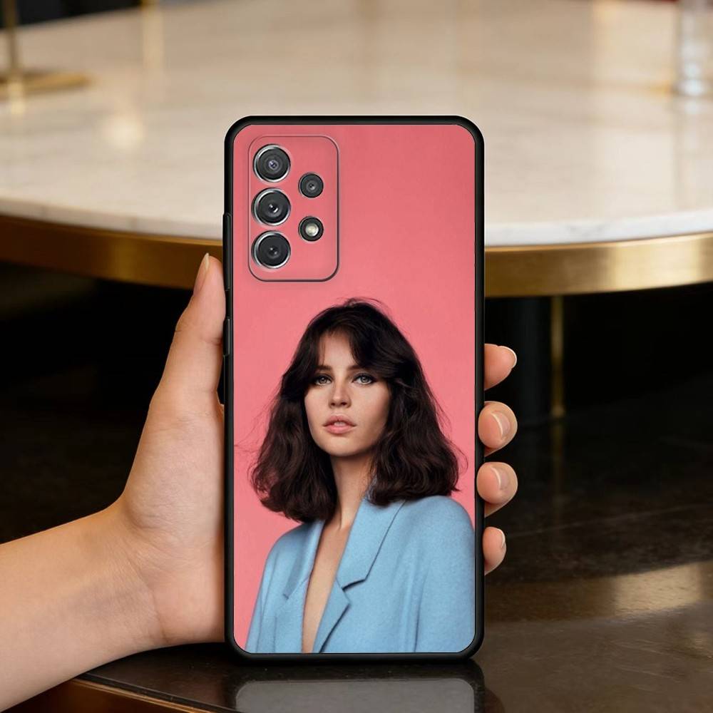 

F-Felicity J-Jones Phone Case For Samsung Galaxy A73,A72,A71,A70,A53,A52,A51,Soft Silicone Black Cover Samsung a72