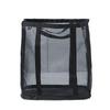 Portable Foldable Wall-Mounted Laundry Basket: Large Capacity Mesh Storage for Bathroom and Toilet.