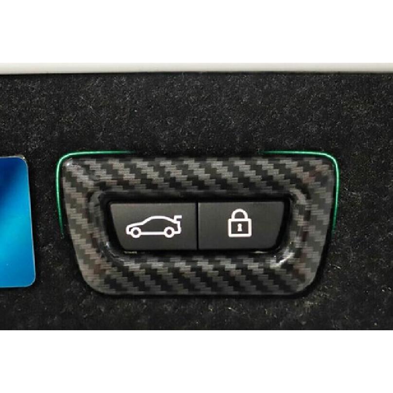 Inner Tailgate Rear Door 2018-22 Switch Cover Carbon Fiber For BMW 5 Series G30